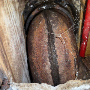 Low water pressure due to leaking pipes